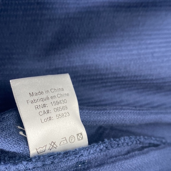 NWT Elan Navy Corduroy Button-Up Jumpsuit with Belt and Pockets - Picture 7 of 8